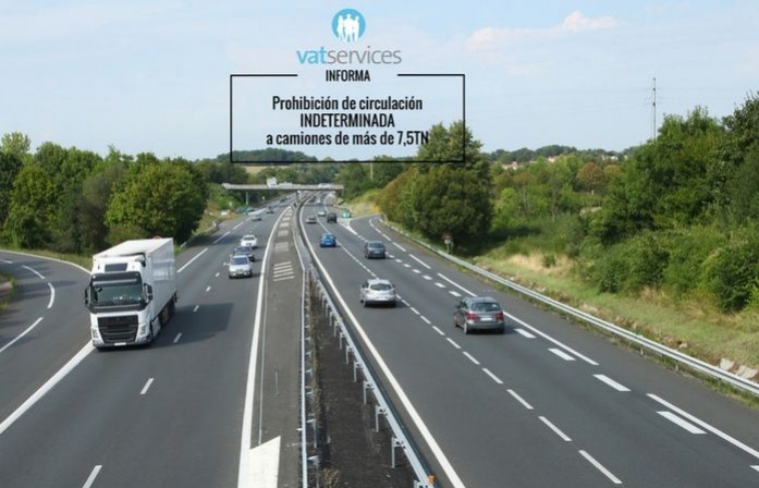 prohibiciones circulacion en francia camiones mas de 7,5 tn VATSERVICES